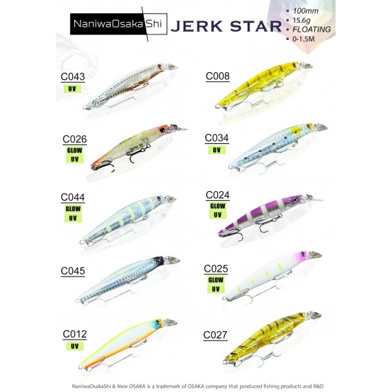 New Osaka Jerk Star 7 cm 5.2 gr Maket Balık