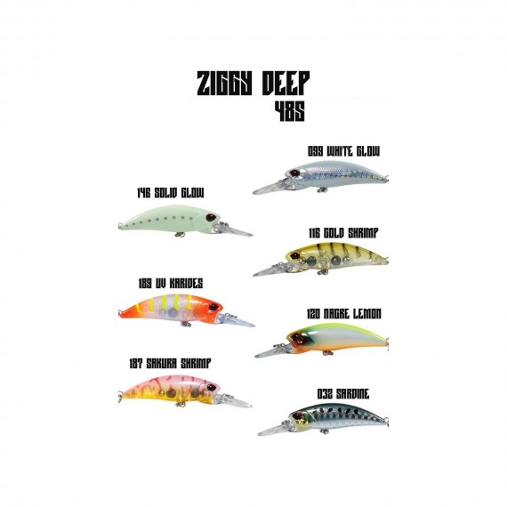 Fujin Ziggy Deep 48S 48MM 4.5gr Maket Balık