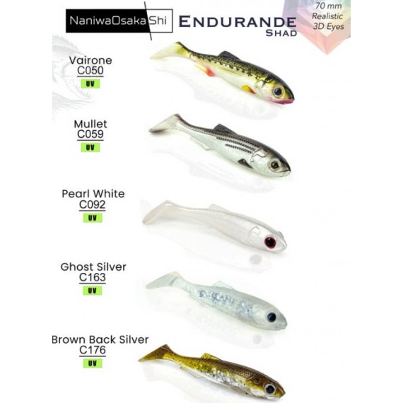 Naniwaosakashi Endurande Shad 7cm Silikon Yem