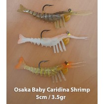New Osaka Baby Caridina Shrimp 5cm 3.5 Silikon Karides (ikili paket)