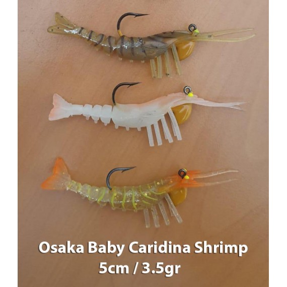 Osaka Baby Caridina Shrimp 5cm 3.5 Silikon Karides (ikili paket)