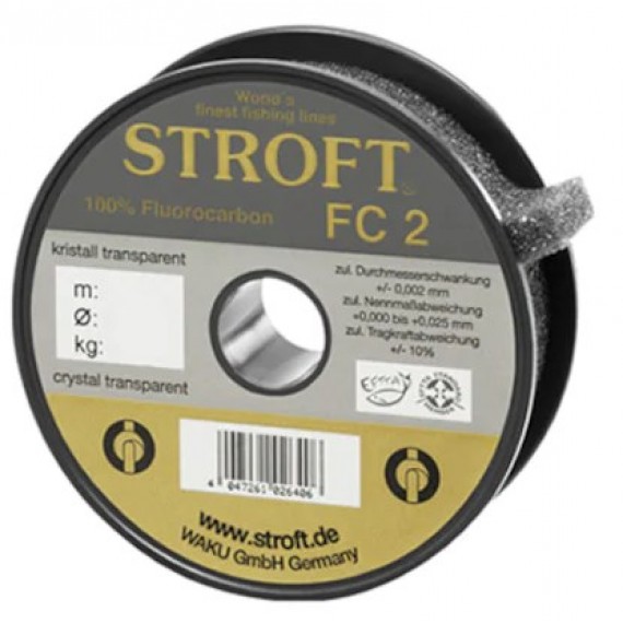 Stroft FC2 0.20 Fluorocarbon Leader (Lider) Misina 50m